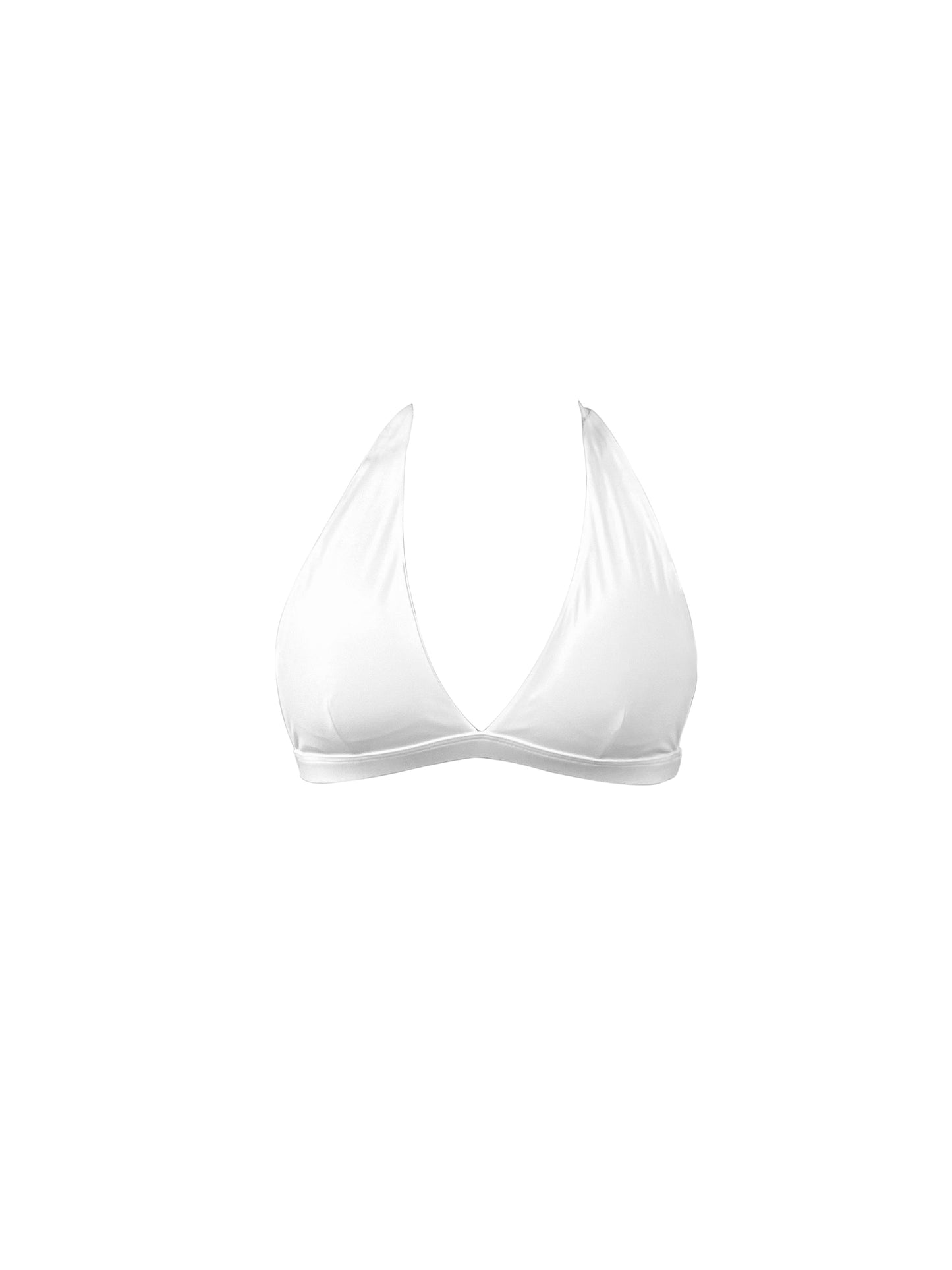 EMPRESS HALTER BRA - WHITE