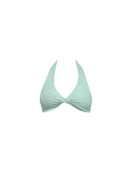 VALORA HALTER BRA - PISTACHIO