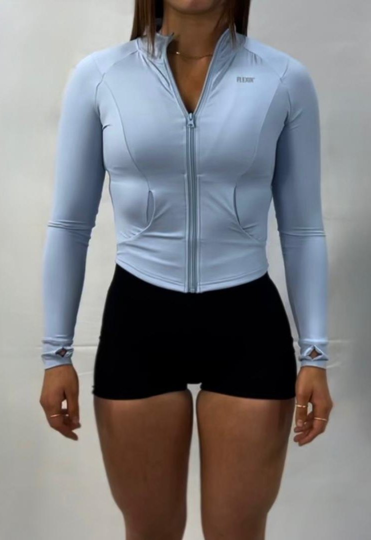 SCULPTING JACKET - SKY BLUE