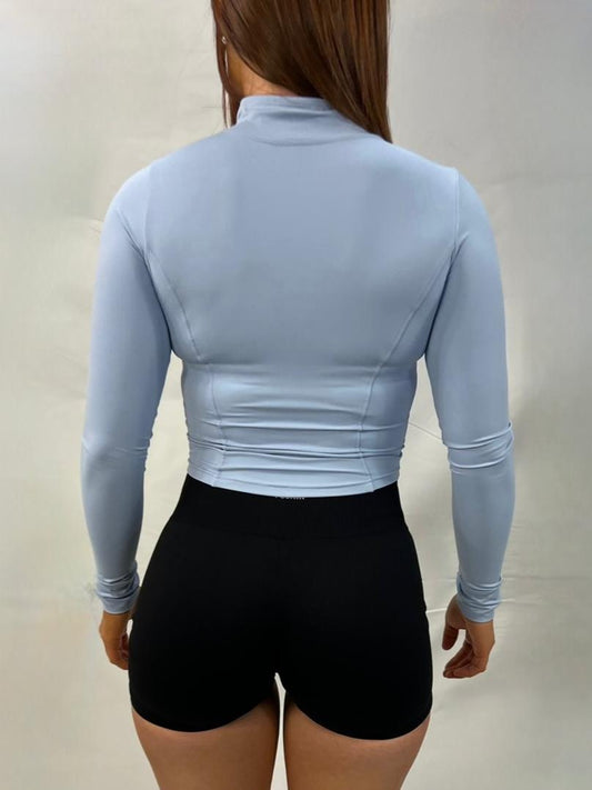 SCULPTING JACKET - SKY BLUE